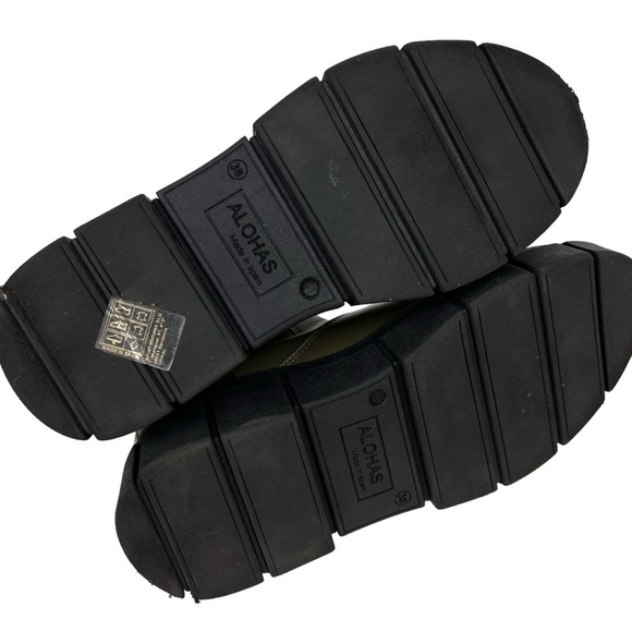 Free People x Alohas Lugged Platform Chelsea Pull On Leather Boots - Picture 8 of 10